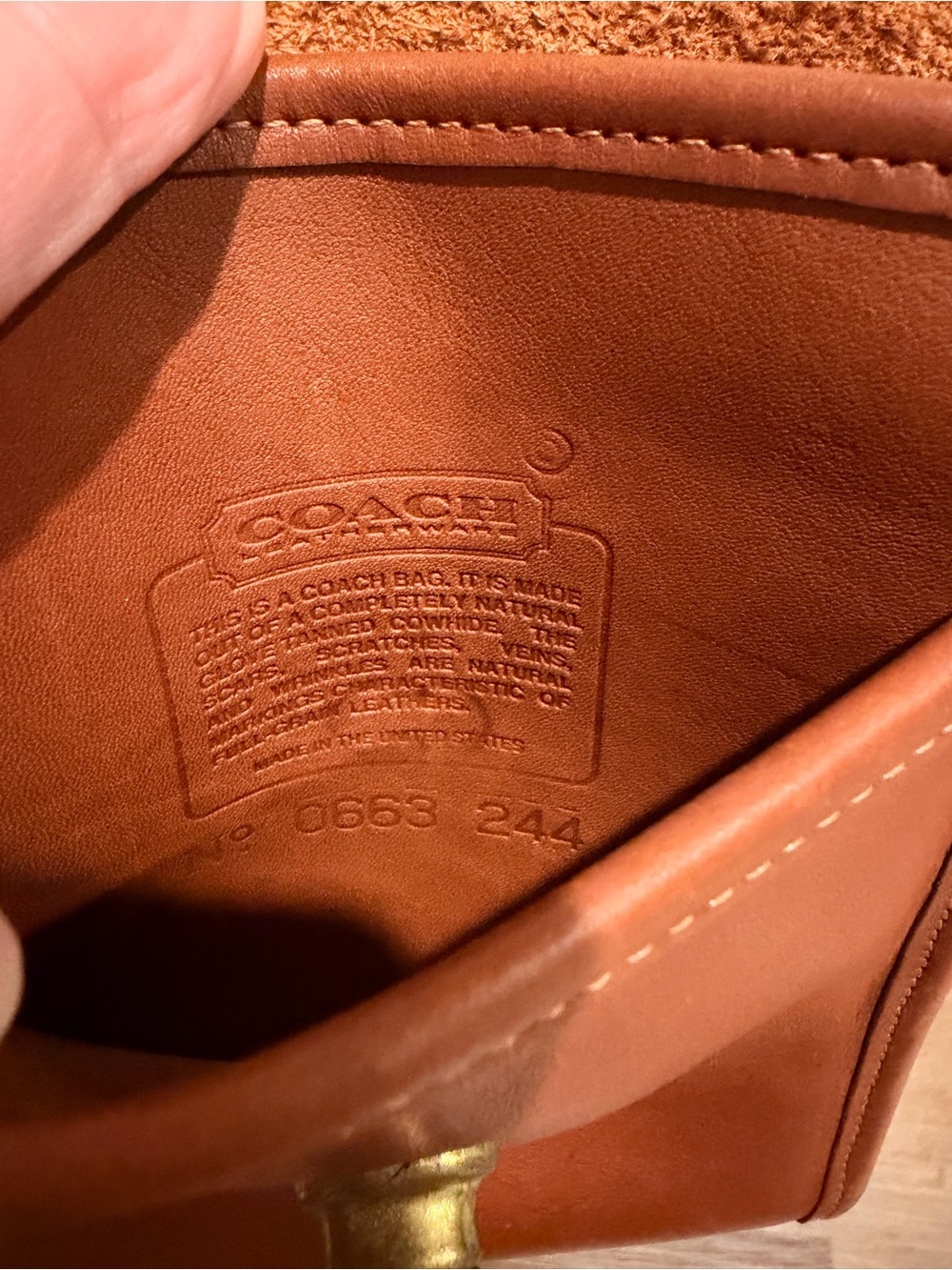 Vintage Coach Scooter Crossbody Bag Brown - Picture 9 of 13